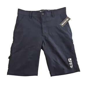 Ecko Unltd Utility Shorts Men's 32 Black Cargo 12" Inseam NEW 6 Pockets NWT